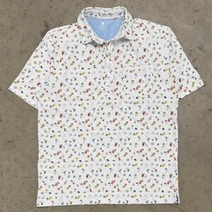 Johnnie O Men's Performance Golf Polo All over print Alcohol Pattern